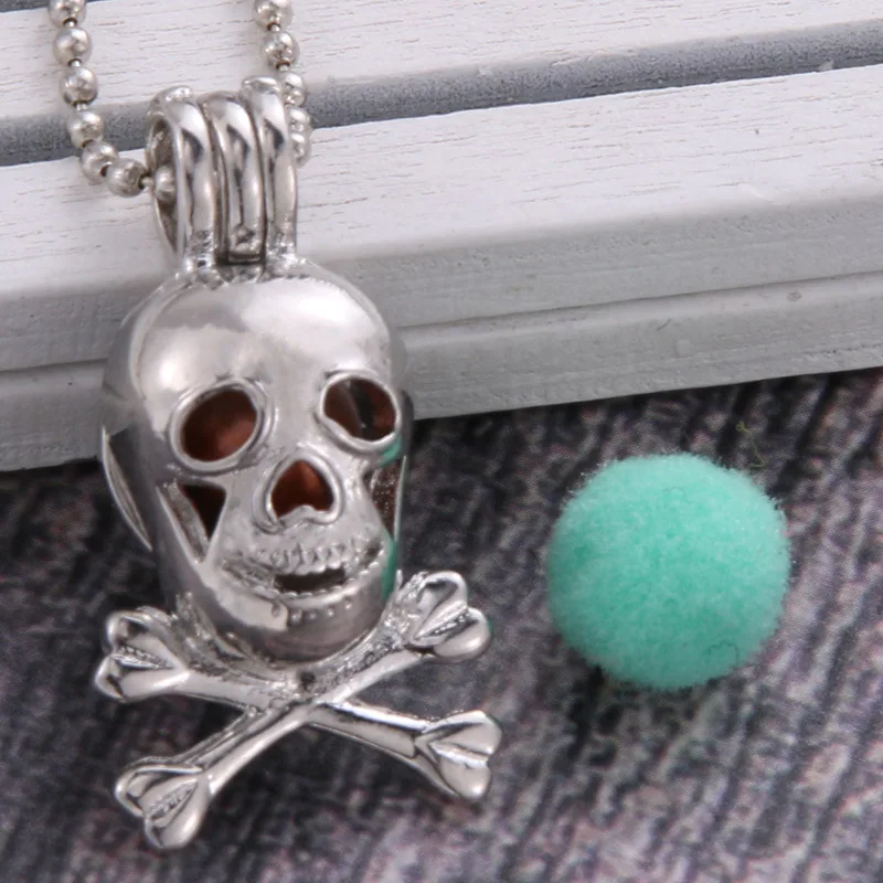 2 colors Ghost head Aroma Diffuser Necklace Perfume Essential Oil Diffuser Aromatherapy Pendant Necklace Pearl cage Pendant
2 colors Ghost head Aroma Diffuser Necklace Perfume Essential Oil Diffuser Aromatherapy Pendant Necklace Pearl cage Pendant