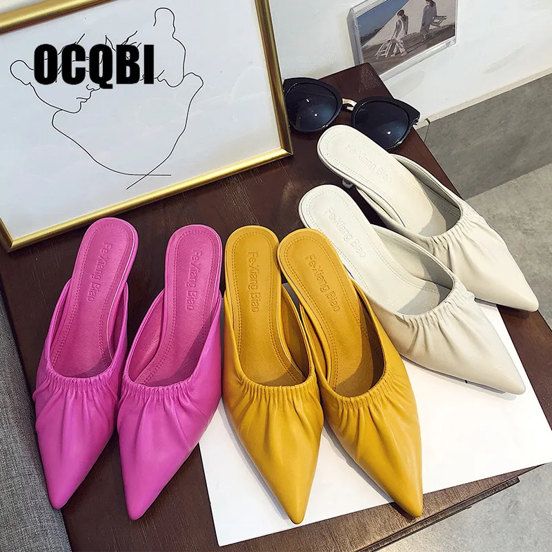 Pointy Toe Stiletto Rose Red Women Slippers Black Fashion Elegant Women Mules Low Heels Summer Zapatos Mujer Slippers Slides
Pointy Toe Stiletto Rose Red Women Slippers Black Fashion Elegant Women Mules Low Heels Summer Zapatos Mujer Slippers Slides