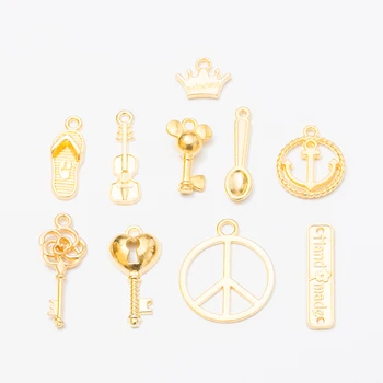 Wholesale 50pcs Charms Pendant Gold color Zinc Alloy Fit Bracelet Necklace DIY Jewelry Accessories js1509
Wholesale 50pcs Charms Pendant Gold color Zinc Alloy Fit Bracelet Necklace DIY Jewelry Accessories js1509