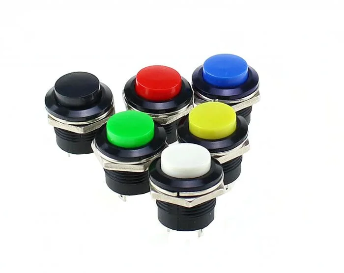6 pcs R13-507 Momentary SPST NO Red Round Cap Push Button Switch AC 6A/125V 3A/250V 6color 
6 pcs R13-507 Momentary SPST NO Red Round Cap Push Button Switch AC 6A/125V 3A/250V 6color