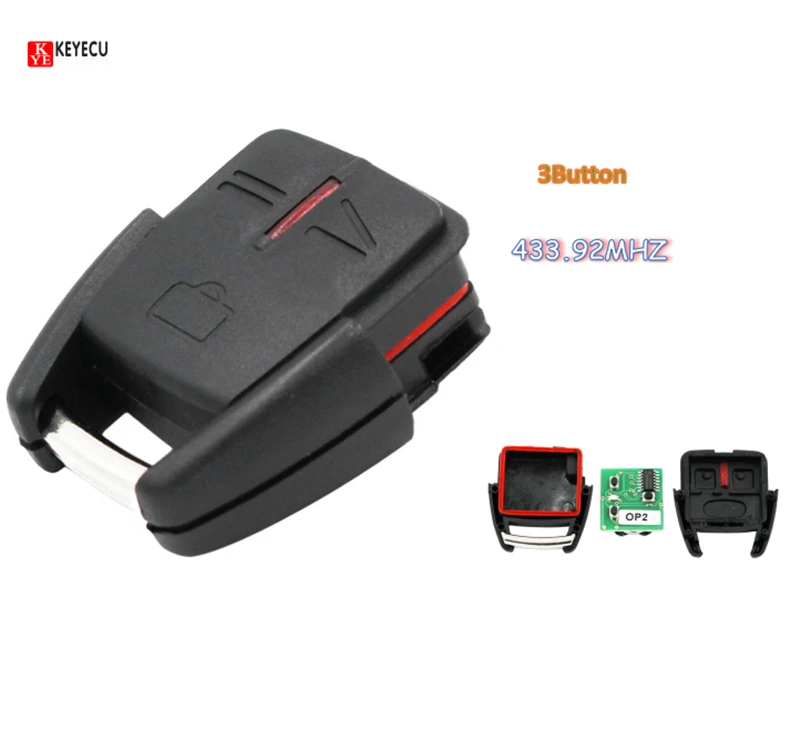 KEYECU Alarm Remote Control key fob for Opel Vauxhall for Astra Vectra Zafira 3 Buttons 433.92MHz Part Number: G*M#: 24424728
KEYECU Alarm Remote Control key fob for Opel Vauxhall for Astra Vectra Zafira 3 Buttons 433.92MHz Part Number: G*M#: 24424728
