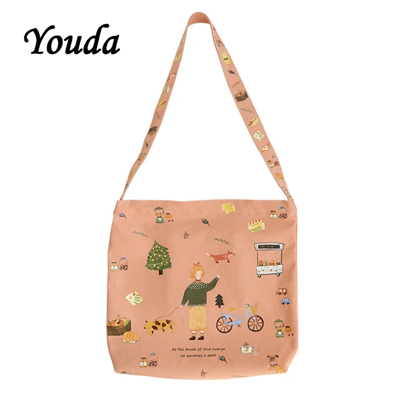 Youda Large Capacity Children's Canvas Bags Shoulder Crossbody Bag Simple Style Student Package Cute Shopping Tote
Youda Large Capacity Children's Canvas Bags Shoulder Crossbody Bag Simple Style Student Package Cute Shopping Tote