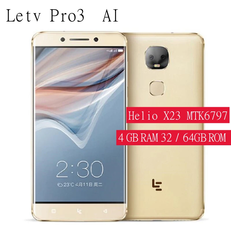 

LeEco LeTV Le Pro 3 AI X651 4 GB + 64 GB ROM Helio X23 MTK 2,3 GHz Deca Core 6,0 pulgadas Android 5,5 4G LTE Smartph Dual camera