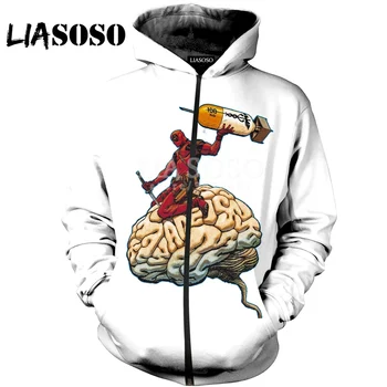 LIASOSO 3D Print Women Men Deadpool Jackass The Darth King Skull LOGO Hooded pullover Hoodies Sweatshirts Zipper Jacket X0644
LIASOSO 3D Print Women Men Deadpool Jackass The Darth King Skull LOGO Hooded pullover Hoodies Sweatshirts Zipper Jacket X0644