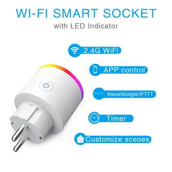Tuya Wifi Smart Plug EU Smart Socket Power Monitoring Energy Saver Works With Google Home Mini Alexa IFTTT Smart Life APP
Tuya Wifi Smart Plug EU Smart Socket Power Monitoring Energy Saver Works With Google Home Mini Alexa IFTTT Smart Life APP