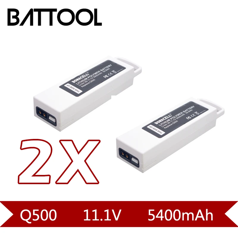 2X 5400mAh 11.1V Li-ion Rechargeable Battery For Yuneec Q500 Series RC Drone 11.1V 3S/3Cell
2X 5400mAh 11.1V Li-ion Rechargeable Battery For Yuneec Q500 Series RC Drone 11.1V 3S/3Cell