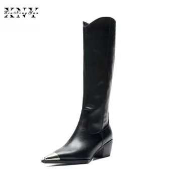 XiuNingYan Cow Leather Women Boots Pointed Toe Footwear Unusual High Heels Female Boot Over The Knee Woman Winter Shoes 2019 New
XiuNingYan Cow Leather Women Boots Pointed Toe Footwear Unusual High Heels Female Boot Over The Knee Woman Winter Shoes 2019 New
