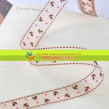 1inch (25mm) Sea/ Floating/Drag Anchor Printed Organza Ribbon 200yards/roll Free Shipping
1inch (25mm) Sea/ Floating/Drag Anchor Printed Organza Ribbon 200yards/roll Free Shipping
