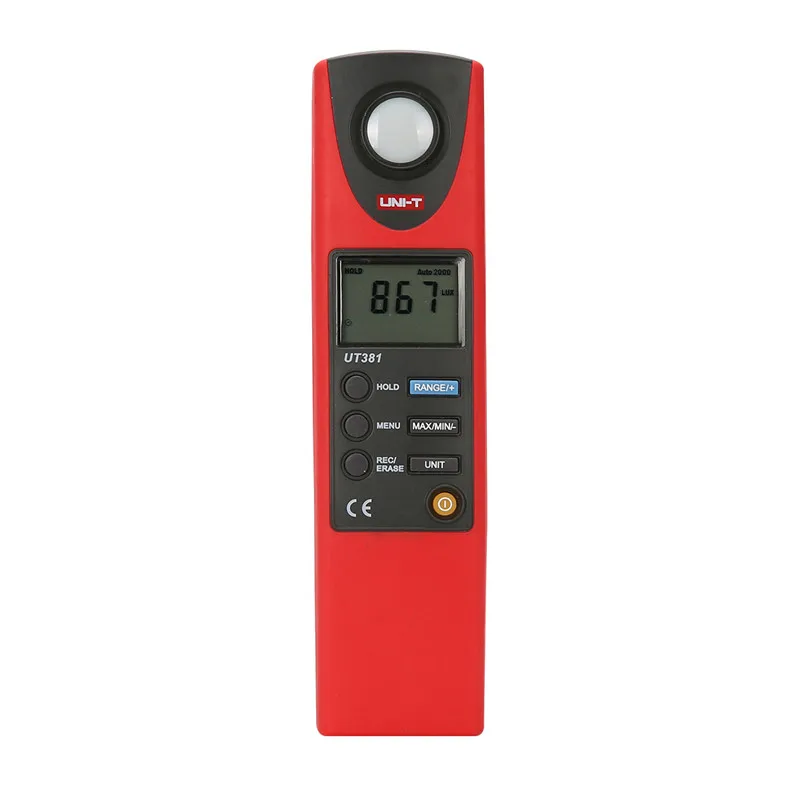 Professional Digital Luminometer UNI-T UT381 Luxmeter Count 1999 date hold Auto Range llluminace Measurement LCD Light Meter
Professional Digital Luminometer UNI-T UT381 Luxmeter Count 1999 date hold Auto Range llluminace Measurement LCD Light Meter