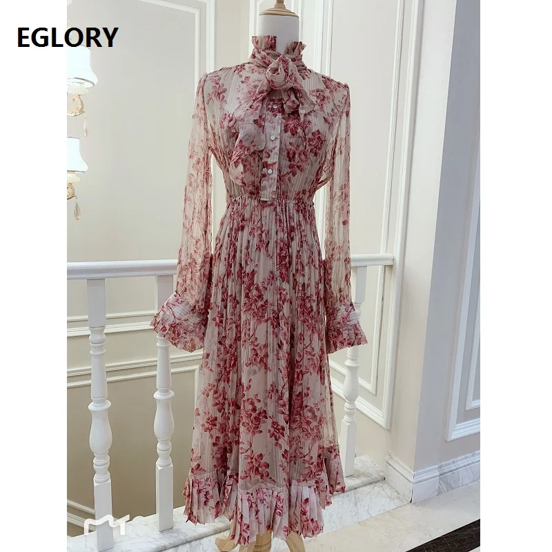 Luxury Dress 2019 Spring Summer Brand Silk Dress Women Ruffled Collar Charming Floral Print Long Sleeve Party Vintage Dress OL
Luxury Dress 2019 Spring Summer Brand Silk Dress Women Ruffled Collar Charming Floral Print Long Sleeve Party Vintage Dress OL