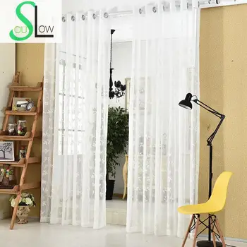 Slow Soul White Simple Pastoral Leaves Embroidered Curtains Tulle For Living Room Kitchen Bedroom Sheer Curtain Blinds Rideau
Slow Soul White Simple Pastoral Leaves Embroidered Curtains Tulle For Living Room Kitchen Bedroom Sheer Curtain Blinds Rideau