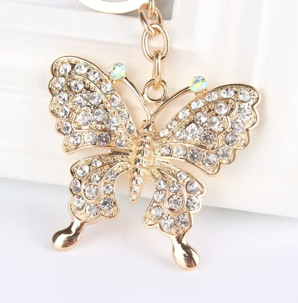 pendant charm rhinestone crystal keyring key chain for handbag