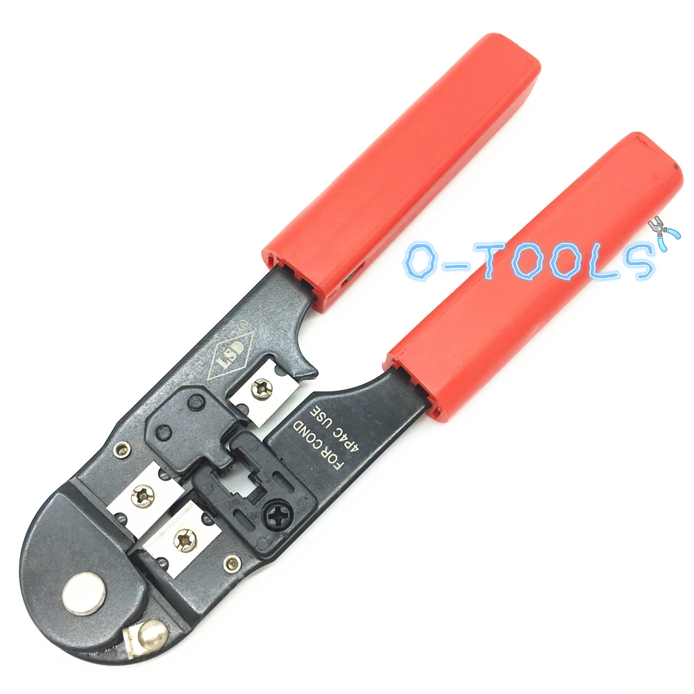 Network crimping tool RJ10 4P cut strip cable net working tools LS-2094 modular telecom multi functional pliers
Network crimping tool RJ10 4P cut strip cable net working tools LS-2094 modular telecom multi functional pliers