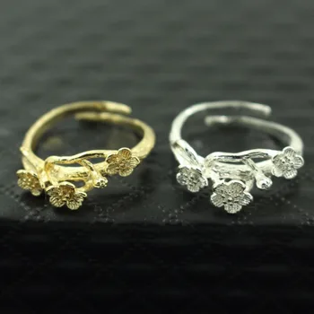 Retro Branch Flower Ring Adjustable Vintage Women's Ring Silver Gold tone Plated Brass Metal
Retro Branch Flower Ring Adjustable Vintage Women's Ring Silver Gold tone Plated Brass Metal