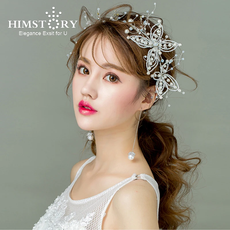 Himstory Luxurious Handmade Hairband White Pearl Bride Wedding Party Headpiece Butterfly Hair Accessories Hair Ornament
Himstory Luxurious Handmade Hairband White Pearl Bride Wedding Party Headpiece Butterfly Hair Accessories Hair Ornament