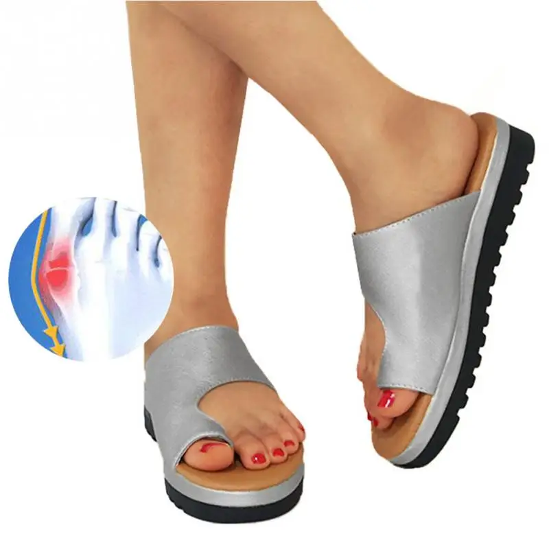 Street Open Toe Women Foot Correction Sandal Fashion Casual Thickened Ladies PU Leather Flat Sole Orthopedic Bunion Corrector
Street Open Toe Women Foot Correction Sandal Fashion Casual Thickened Ladies PU Leather Flat Sole Orthopedic Bunion Corrector