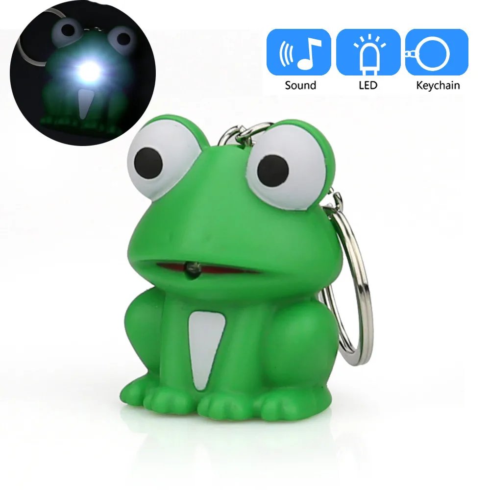 2019 Frog Cartoon Keychain With LED Light Sound Keyfob for Kids Toy Gifts llavero fashion design Drop Shipping Valentine's Day
2019 Frog Cartoon Keychain With LED Light Sound Keyfob for Kids Toy Gifts llavero fashion design Drop Shipping Valentine's Day