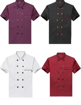 Chef Long Sleeve Hotel Chef Uniform Cake Room Pastry Chef Kitchen Men's and Women's Overalls Short Sleeve
Chef Long Sleeve Hotel Chef Uniform Cake Room Pastry Chef Kitchen Men's and Women's Overalls Short Sleeve