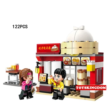 Chinatown city street view Chinese breakfast Steamed stuffed bun shop building block cartoon figures bricks education toys
Chinatown city street view Chinese breakfast Steamed stuffed bun shop building block cartoon figures bricks education toys