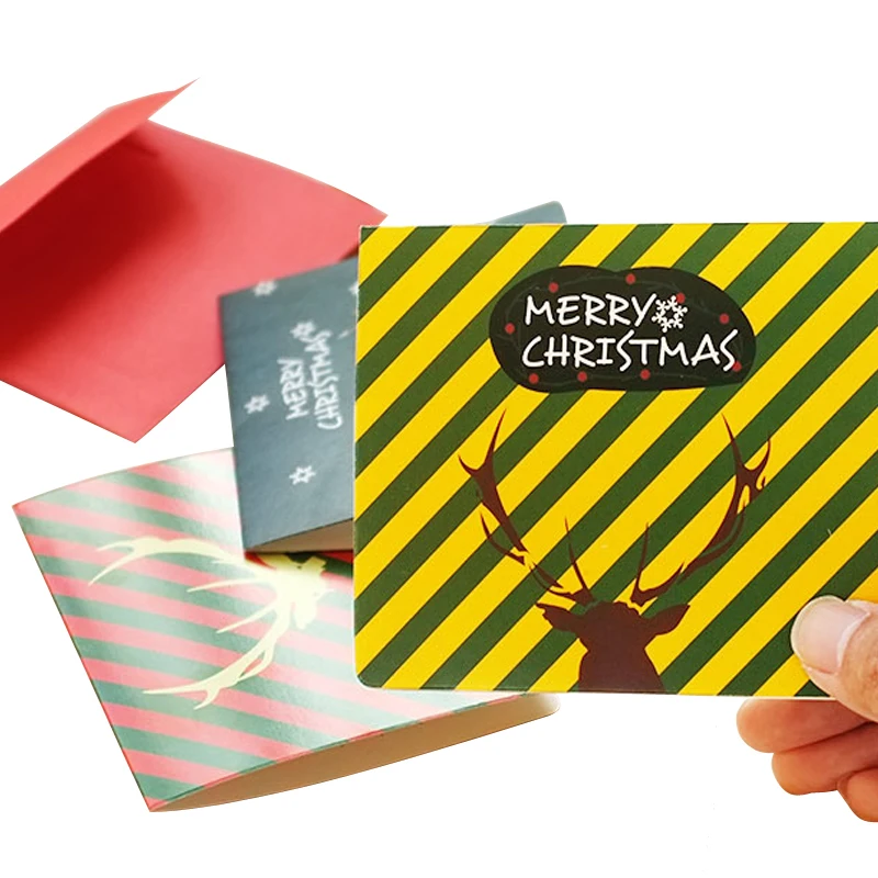 5Pcs/lot Black Background Elk Merry Christmas Day Party Foldable Greeting Card/Romantic with Love Leave a Message Paper Cards
5Pcs/lot Black Background Elk Merry Christmas Day Party Foldable Greeting Card/Romantic with Love Leave a Message Paper Cards