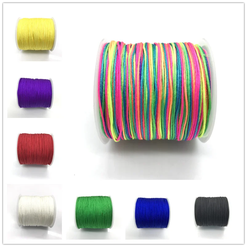 Wholesale 0.8mm, 50 m / roll, DIY colored cotton yarn, DIY jewelry making fiber thread Necklace DIY line
Wholesale 0.8mm, 50 m / roll, DIY colored cotton yarn, DIY jewelry making fiber thread Necklace DIY line