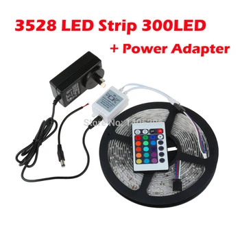 RGB/W/C/R/G/B 3528/2835 SMD 12V 300LEDs Non-Waterproof LED Strip Light + Power Adapter,only RGB with 24Keys IR Remote Controller
RGB/W/C/R/G/B 3528/2835 SMD 12V 300LEDs Non-Waterproof LED Strip Light + Power Adapter,only RGB with 24Keys IR Remote Controller