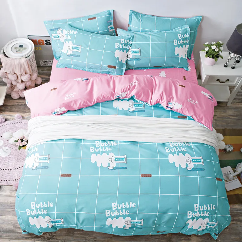 Blue & Pink sheets home bedding bed linens 4PCS bedding sets duvet covers bedspreads pillowcase set bubble bed sheet duvet cover 
Blue & Pink sheets home bedding bed linens 4PCS bedding sets duvet covers bedspreads pillowcase set bubble bed sheet duvet cover
