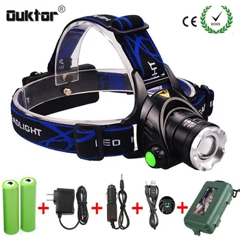 New LED Headlamp T6/L2 Zoomable Waterproof Rechargeable Led Headlights Outdoor Camping Hiking witth 18650 Battery Charger
New LED Headlamp T6/L2 Zoomable Waterproof Rechargeable Led Headlights Outdoor Camping Hiking witth 18650 Battery Charger