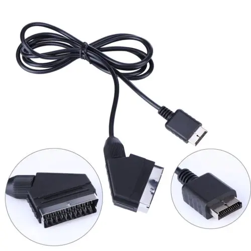 Фото 1 8 м RGB SCART кабель TV AV Lead для Playstation PS1 PS2 PS3 Slim line игровая консоль | Электроника