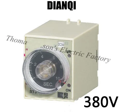 ST3PC Electric power- delay relay with instantaneous contact time with socket base AC 380V
ST3PC Electric power- delay relay with instantaneous contact time with socket base AC 380V