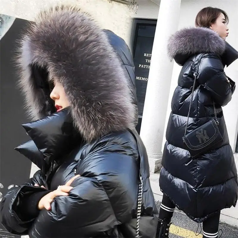 New 2019 White Duck Down Winter Jackets Women Warm Real Fox fur collar Hooded Winter Coat Female Long Down Jacket Warm Parka
New 2019 White Duck Down Winter Jackets Women Warm Real Fox fur collar Hooded Winter Coat Female Long Down Jacket Warm Parka