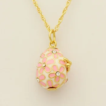 Fit European luxury brands necklace red enamel flowers Faberge egg pendant necklace, Easter gifts
Fit European luxury brands necklace red enamel flowers Faberge egg pendant necklace, Easter gifts