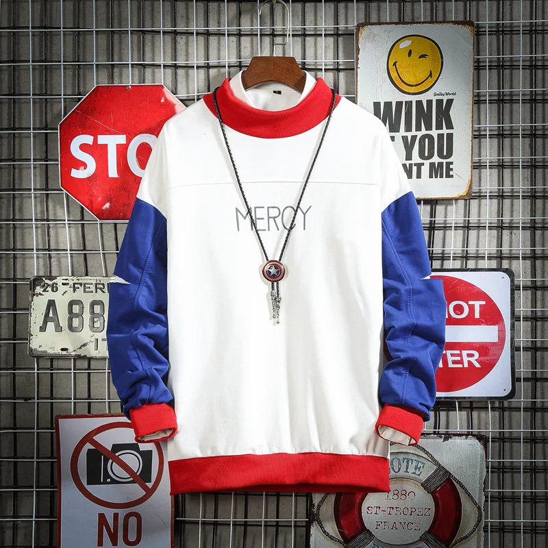 Autumn Pullover Hoodie Men's New Loose Large Size 5XL Stitching Color Pullover Men's Round Neck Letter Print Pullover Hoodie
Autumn Pullover Hoodie Men's New Loose Large Size 5XL Stitching Color Pullover Men's Round Neck Letter Print Pullover Hoodie