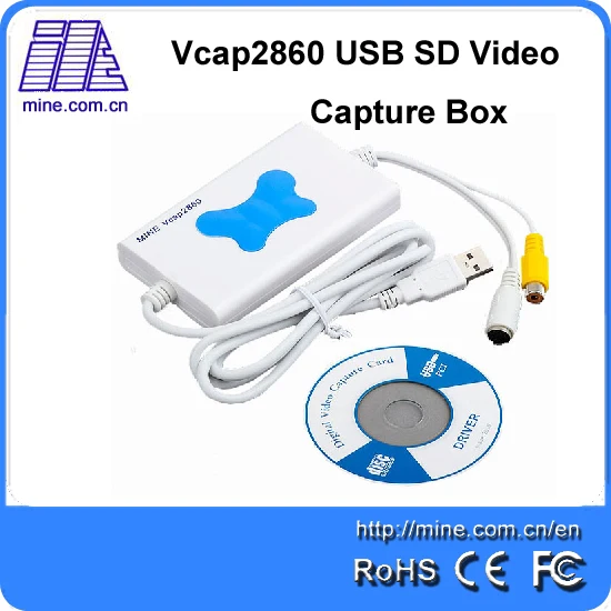 Vcap2860 Rca USB SD Capture Card S-Video+Composite Input USB SD Video Capture Box
Vcap2860 Rca USB SD Capture Card S-Video+Composite Input USB SD Video Capture Box