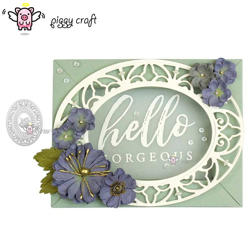 Piggy Craft metal cutting dies cut die mold 6Pcs Lace oval frame Scrapbook paper craft knife mould blade punch stencils dies
Piggy Craft metal cutting dies cut die mold 6Pcs Lace oval frame Scrapbook paper craft knife mould blade punch stencils dies