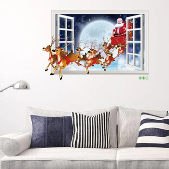 Santa Claus Reindeer Christmas Window Wall Paper Wall Decor Christmas Decoration Xmas Window Decoration Removable Art Stickers
Santa Claus Reindeer Christmas Window Wall Paper Wall Decor Christmas Decoration Xmas Window Decoration Removable Art Stickers