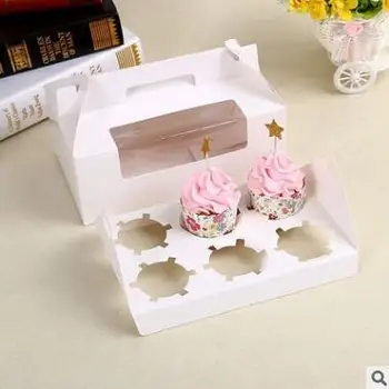 2018 New Large Gift Cardboard Boxes White Paper Gift Box With Clear Pvc Window Package Box For 6 Cupcakes Table Centerpieces Dec
2018 New Large Gift Cardboard Boxes White Paper Gift Box With Clear Pvc Window Package Box For 6 Cupcakes Table Centerpieces Dec