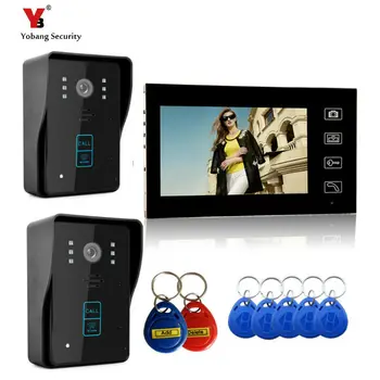 Yobang Security 7" Wireless Video Door Phone Doorbell Intercom IR Camera Monitor RFID Card Reader Access Control Home Intercom
Yobang Security 7" Wireless Video Door Phone Doorbell Intercom IR Camera Monitor RFID Card Reader Access Control Home Intercom