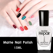 15 ミリリットルマットネイルポリッシュ大容量トップスコートゲル水ベースの設計長期的な変色 Nailpolish セット爪オイルアート(China)