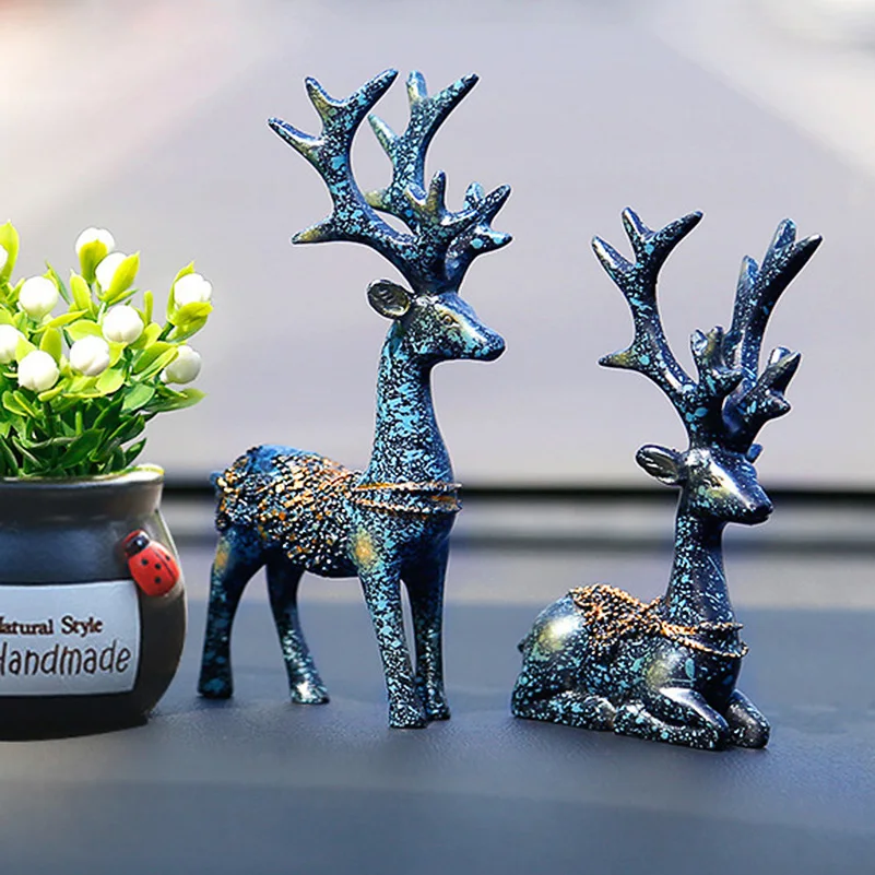 Home Decoration Accessories Elk Figurine Miniature Garden Decor Fantasy Deer Car Ornament Souvenirs 2pcs/lot
Home Decoration Accessories Elk Figurine Miniature Garden Decor Fantasy Deer Car Ornament Souvenirs 2pcs/lot