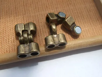 5 Sets Antique Bronze Double Hole Magnetic Clasps For 4mm Round Leather Cord Bracelet Necklace Jewellery DIY
5 Sets Antique Bronze Double Hole Magnetic Clasps For 4mm Round Leather Cord Bracelet Necklace Jewellery DIY