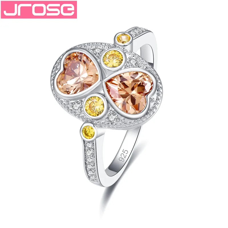 JROSE Hot Sale Heart Rhinestones Crystal Silver Rings For Women High Quality Fashion Wedding Engagement Jewelry Whosale
JROSE Hot Sale Heart Rhinestones Crystal Silver Rings For Women High Quality Fashion Wedding Engagement Jewelry Whosale