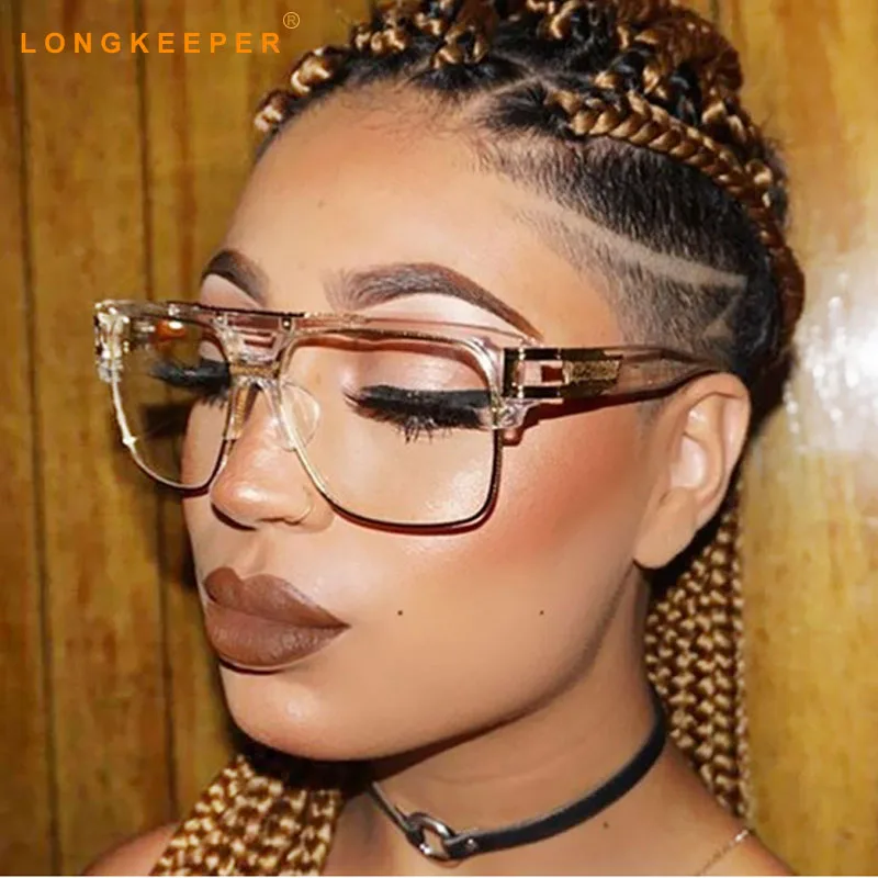 Brand Designer Oversized Sunglasses Women Clear Lens Glasses Myopia Eyeglasses Flat Top Mirror Sun Glasses Male Square Shades
Brand Designer Oversized Sunglasses Women Clear Lens Glasses Myopia Eyeglasses Flat Top Mirror Sun Glasses Male Square Shades