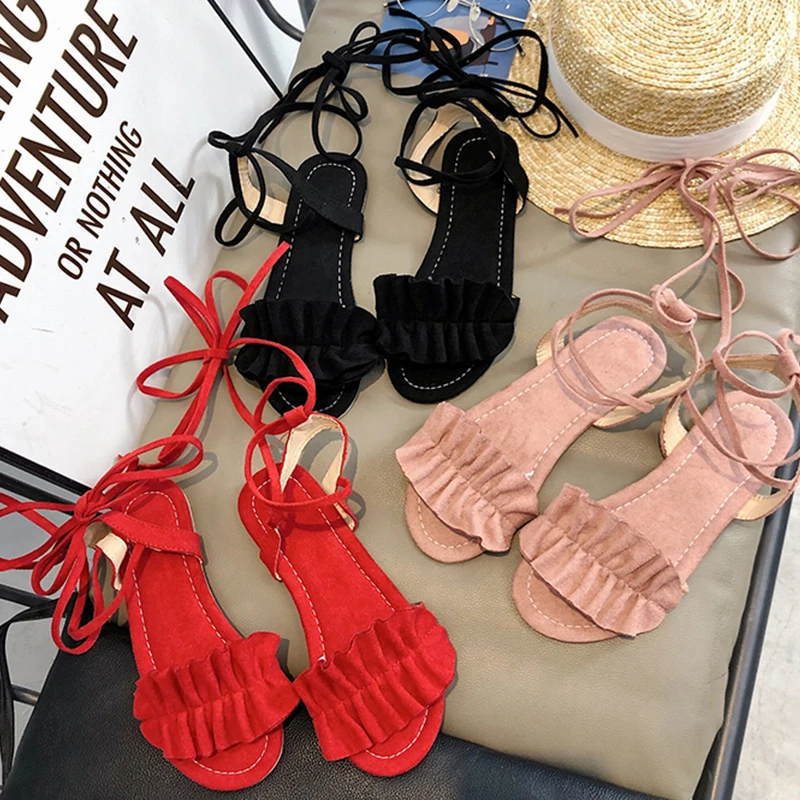Weweya Summer Women Gladiator Flat Sandals Sexy Ankle Cross Strap Plus Size 34-43 Flats Shoes Woman Rome Casual Sandalias
Weweya Summer Women Gladiator Flat Sandals Sexy Ankle Cross Strap Plus Size 34-43 Flats Shoes Woman Rome Casual Sandalias