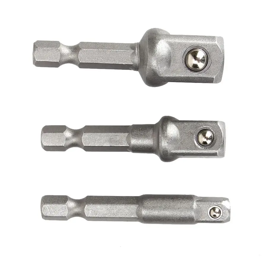 3Pcs/Set 1/4" 3/8" 1/2" Hex Power Drill Driver Socket Wrench Adapter Extension Bar Bit
3Pcs/Set 1/4" 3/8" 1/2" Hex Power Drill Driver Socket Wrench Adapter Extension Bar Bit