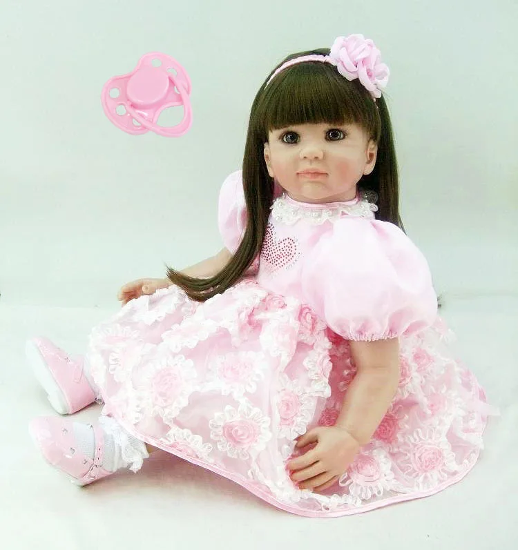 60cm Silicone Reborn Babies Doll Toy For Girl Vinyl Princess Toddler Girl Baby Doll Birthday Gift Present Child Kids Play House
60cm Silicone Reborn Babies Doll Toy For Girl Vinyl Princess Toddler Girl Baby Doll Birthday Gift Present Child Kids Play House