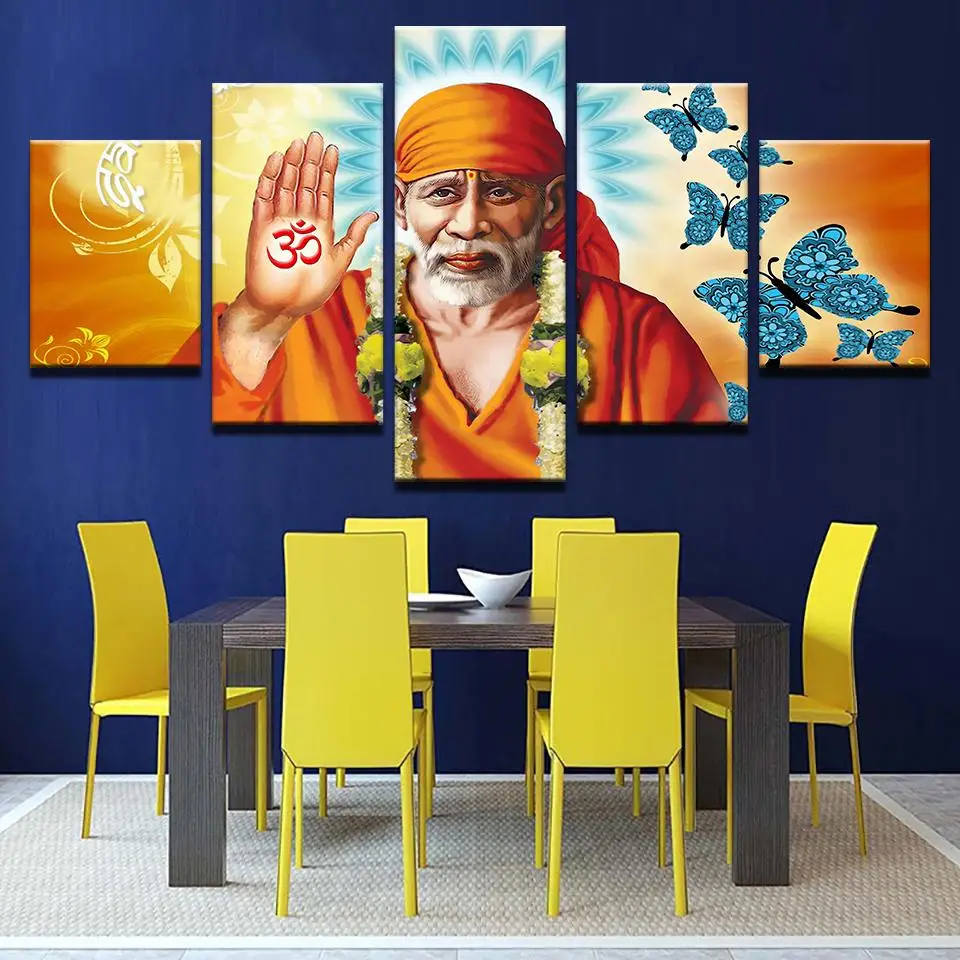 Sai Baba painting - Superior Quality Canvas Printed Wall Art ...