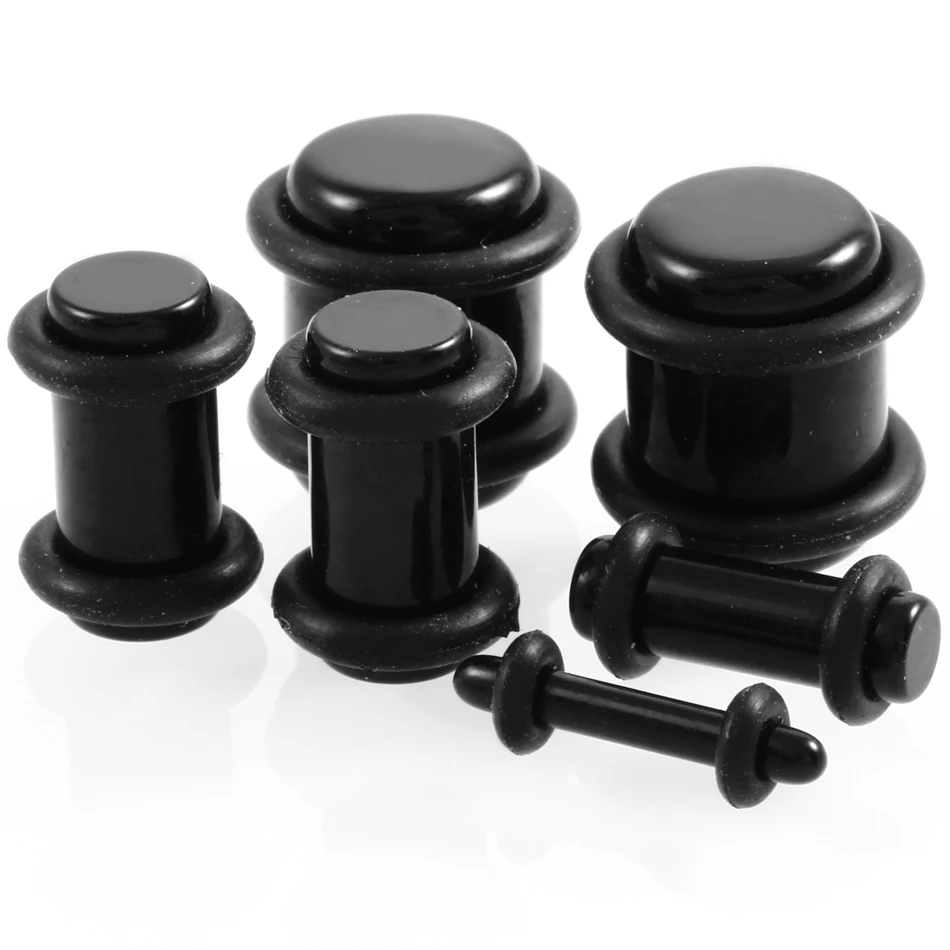 2PCS Black Acrylic Ear Plugs and Tunnels UV Plugs Jewelry Piercings Ear Expander Stretcher Flared with O-Rings Sexy Body Jewlery
2PCS Black Acrylic Ear Plugs and Tunnels UV Plugs Jewelry Piercings Ear Expander Stretcher Flared with O-Rings Sexy Body Jewlery