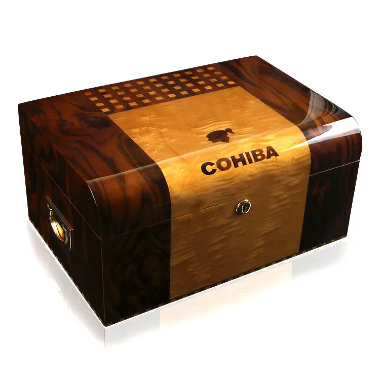 COHIBA High Grade Cigar Box Large Capacity Double-storey Cigar Humidifier With Cigar Humidifier And Cigar Hygrometer
COHIBA High Grade Cigar Box Large Capacity Double-storey Cigar Humidifier With Cigar Humidifier And Cigar Hygrometer