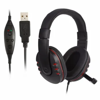 100pcs Handsfree Mic Headset Leather USB Wired Stereo Micphone Headphone Gaming Earphones for Sony PS3 PS4 PC Game Laptop
100pcs Handsfree Mic Headset Leather USB Wired Stereo Micphone Headphone Gaming Earphones for Sony PS3 PS4 PC Game Laptop